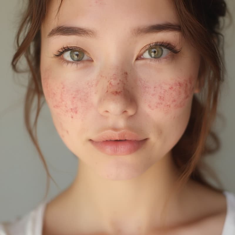 Woman with healthy, glowing skin